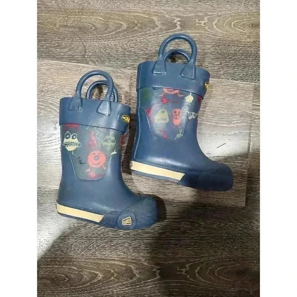 Keen Toddler Monster Lined Rubber‎ Boot Size 4 - Picture 3 of 6